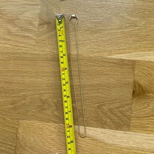 18” sterling silver gold tone chain